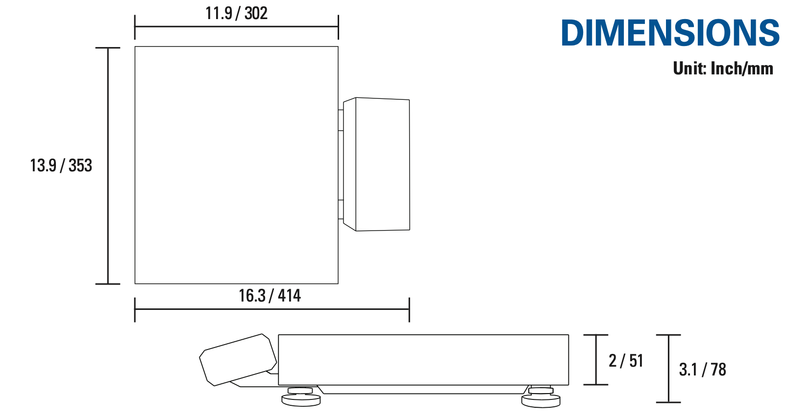 Balance de table GW-150 spec