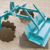 Single-bar bedder with shaping pan